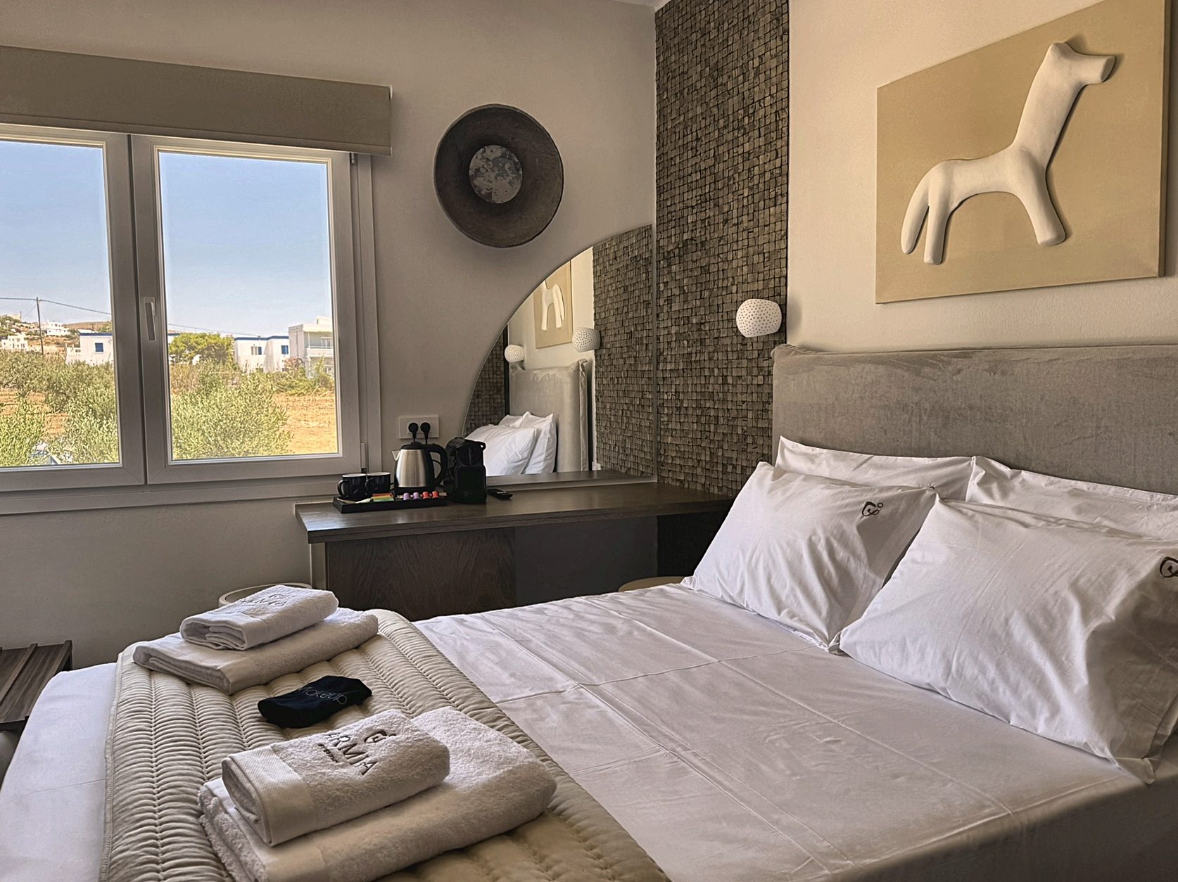 Economy Double room with garden view at Armia Experience Hotel, Vári, Sýros